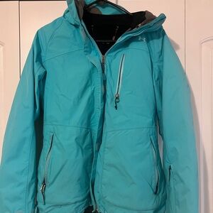 Under Armour Gray and Teal Ski Jacket